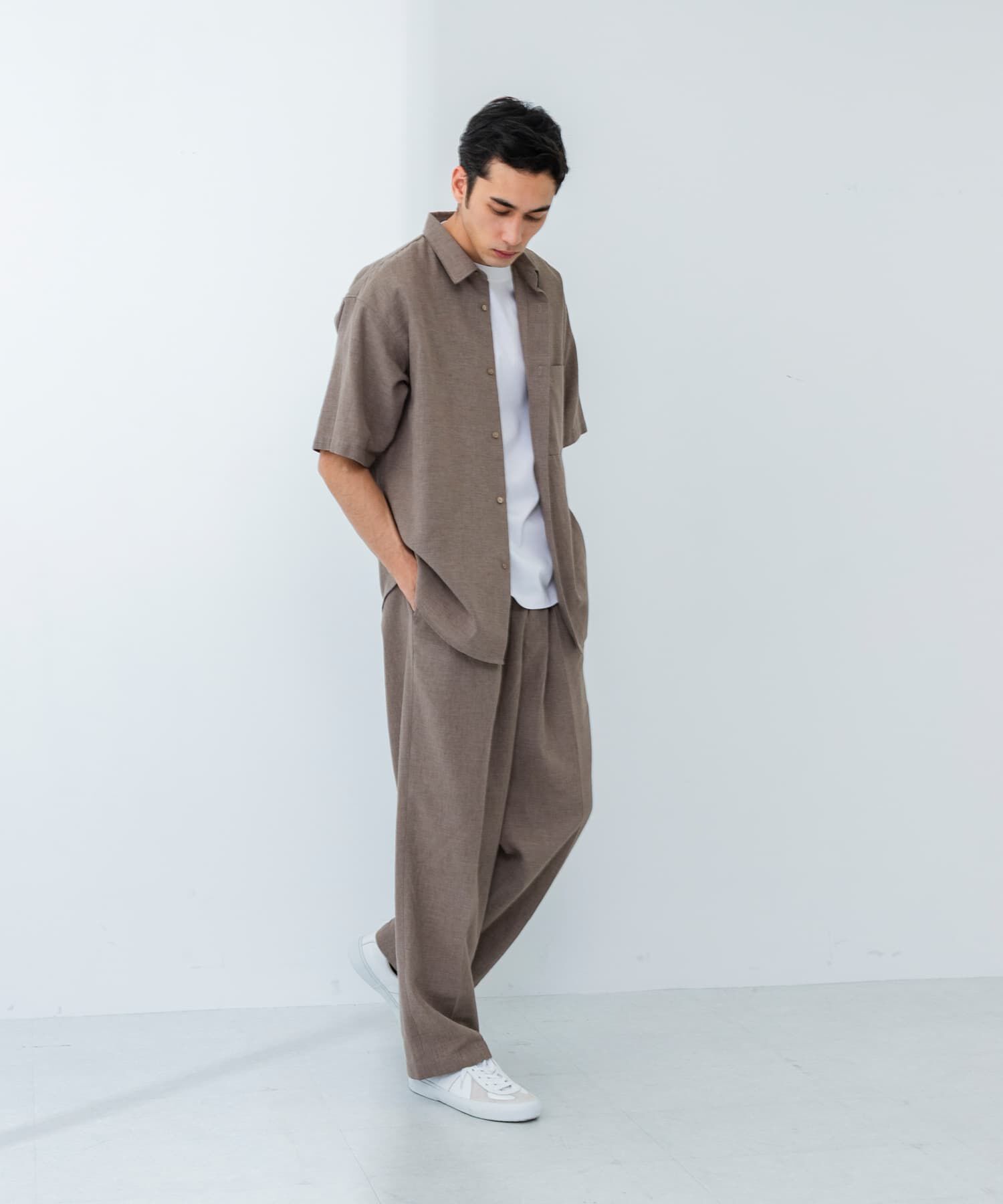 URBAN RESEARCH「LINEN PIN HEAD SHORT-SLEEVE SHIRTS」|シャツ・ブラウス|