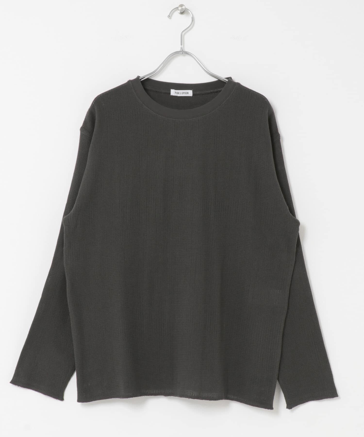 URBAN RESEARCH DOORS「FORK&SPOON　メッシュロングスリーブプルオーバー」|Tシャツ・カットソー|