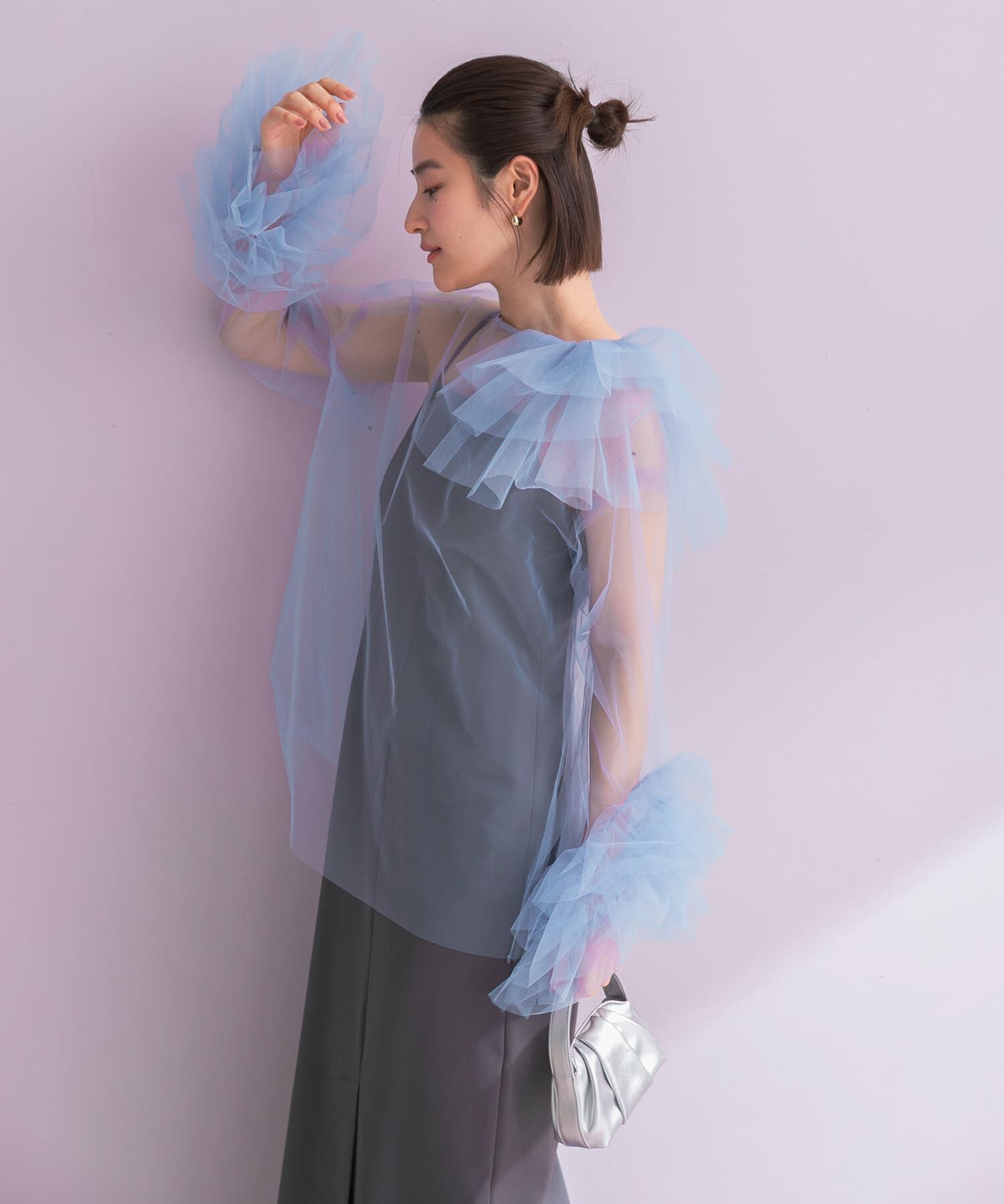 URBAN RESEARCH ROSSO「ANDRESD　BLOOMING TULLE DRESS」|ワンピース|