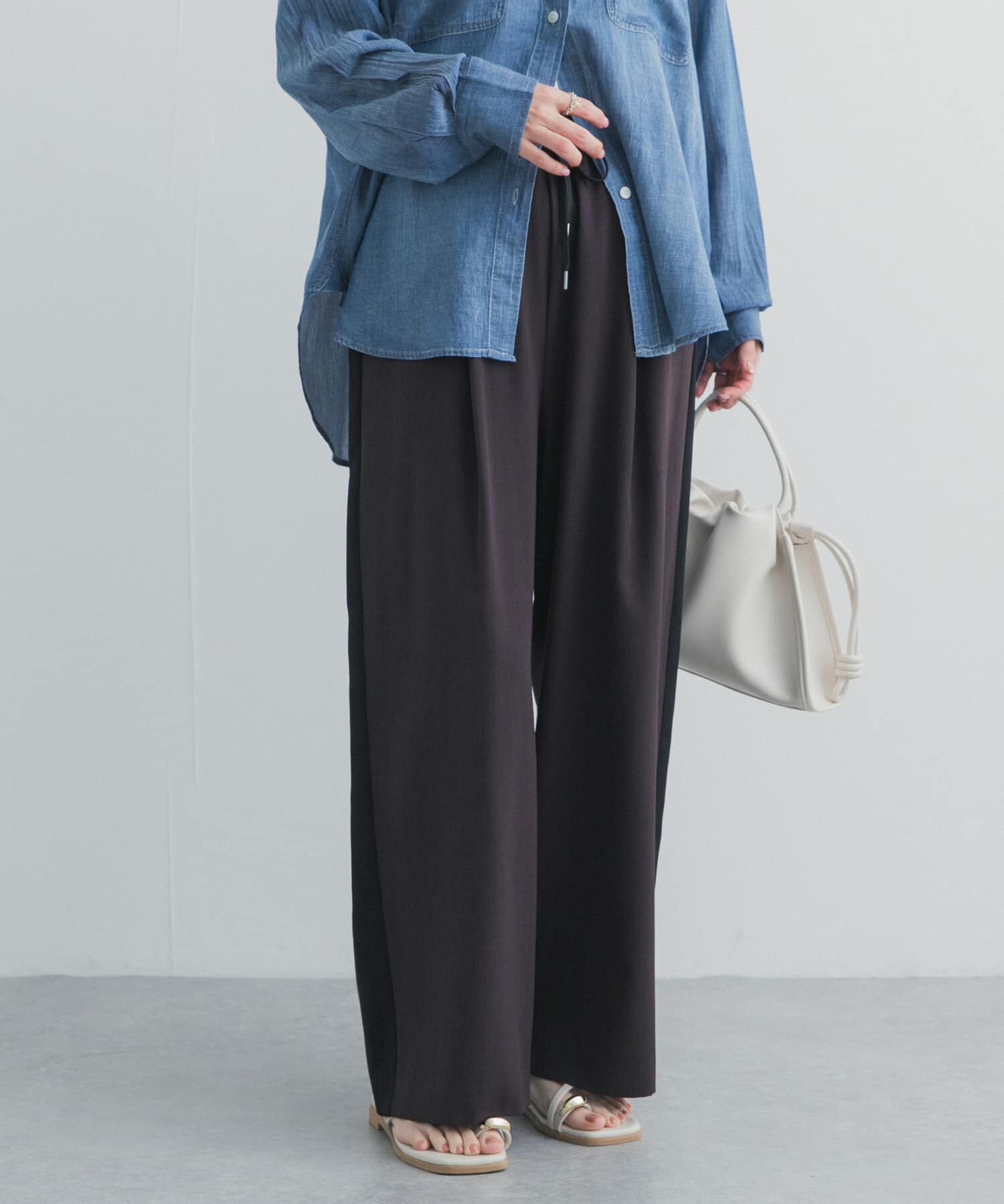 URBAN RESEARCH DOORS「サマーウールMIXラインパンツ」|その他|