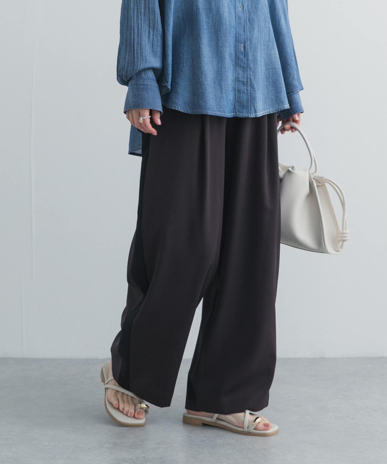 URBAN RESEARCH DOORS「サマーウールMIXラインパンツ」|その他|