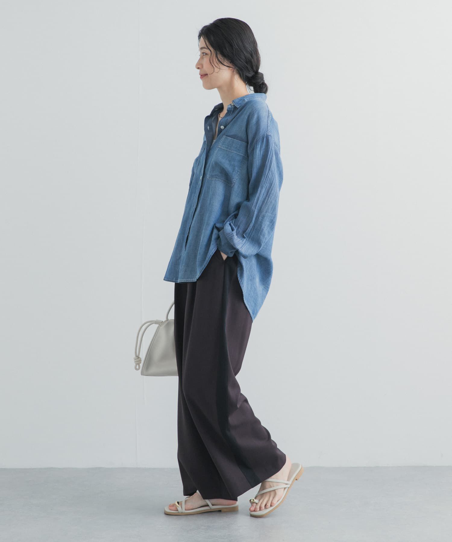 URBAN RESEARCH DOORS「サマーウールMIXラインパンツ」|その他|
