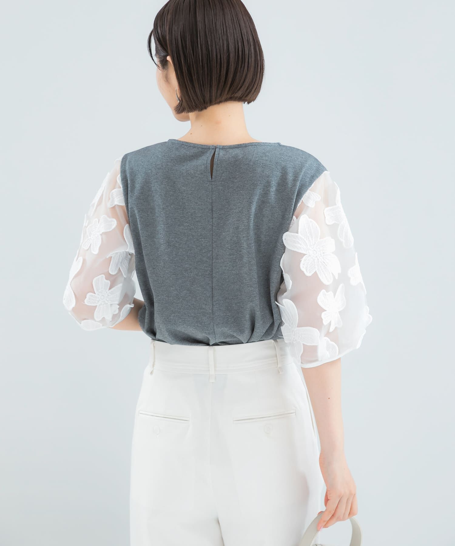 URBAN RESEARCH ROSSO「『WEB/一部店舗限定』フラワードッキングカットソー」|Tシャツ・カットソー|