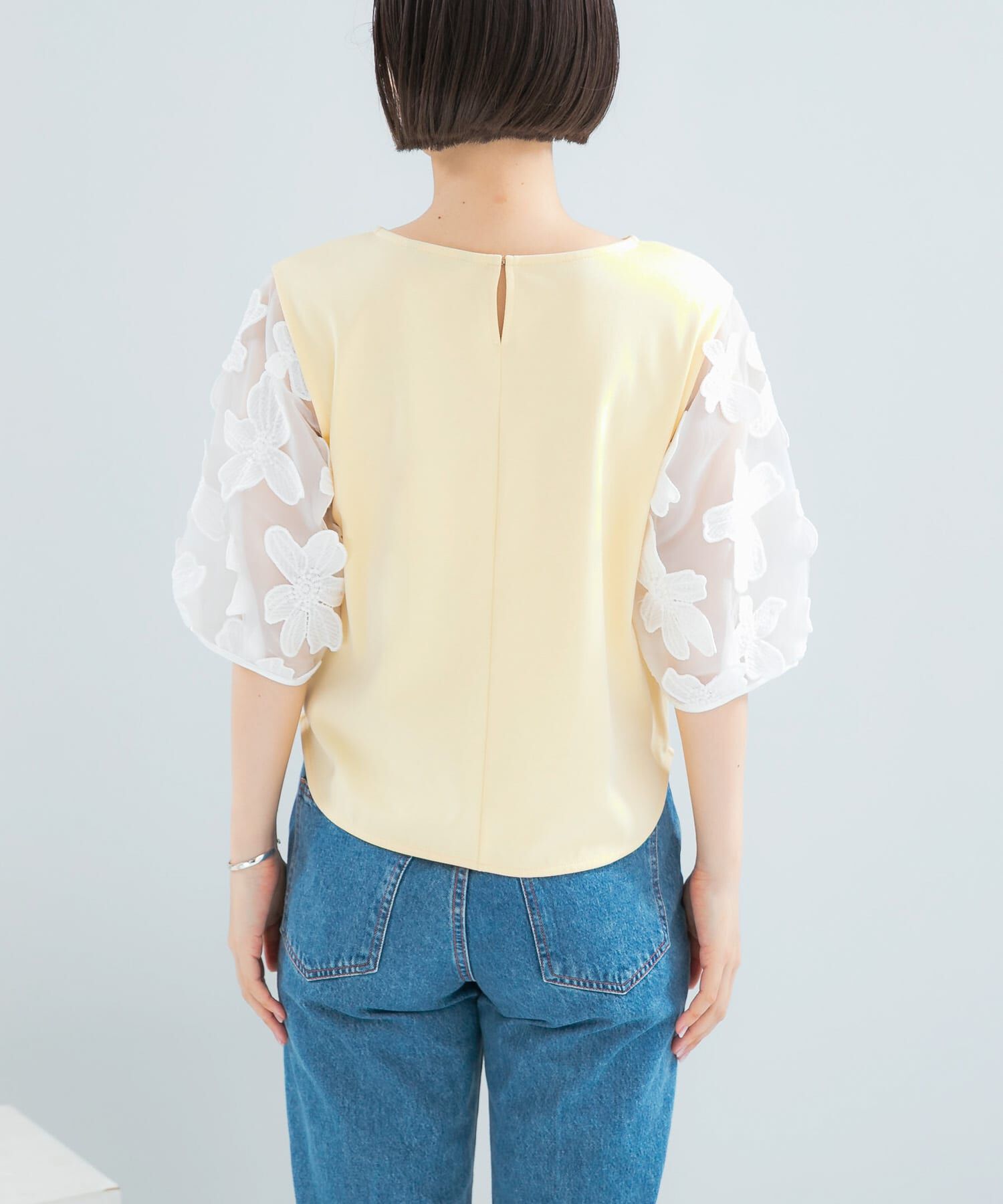 URBAN RESEARCH ROSSO「『WEB/一部店舗限定』フラワードッキングカットソー」|Tシャツ・カットソー|
