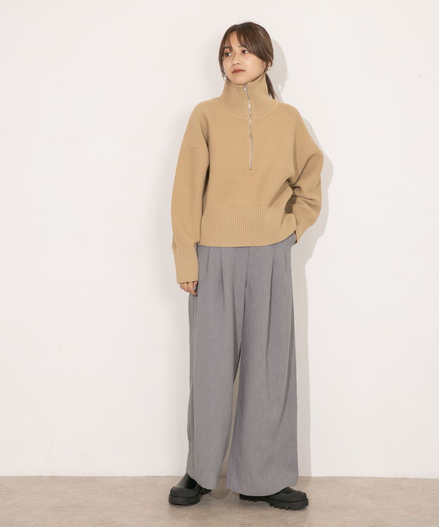 「ダブルタックワイドパンツ」|その他|