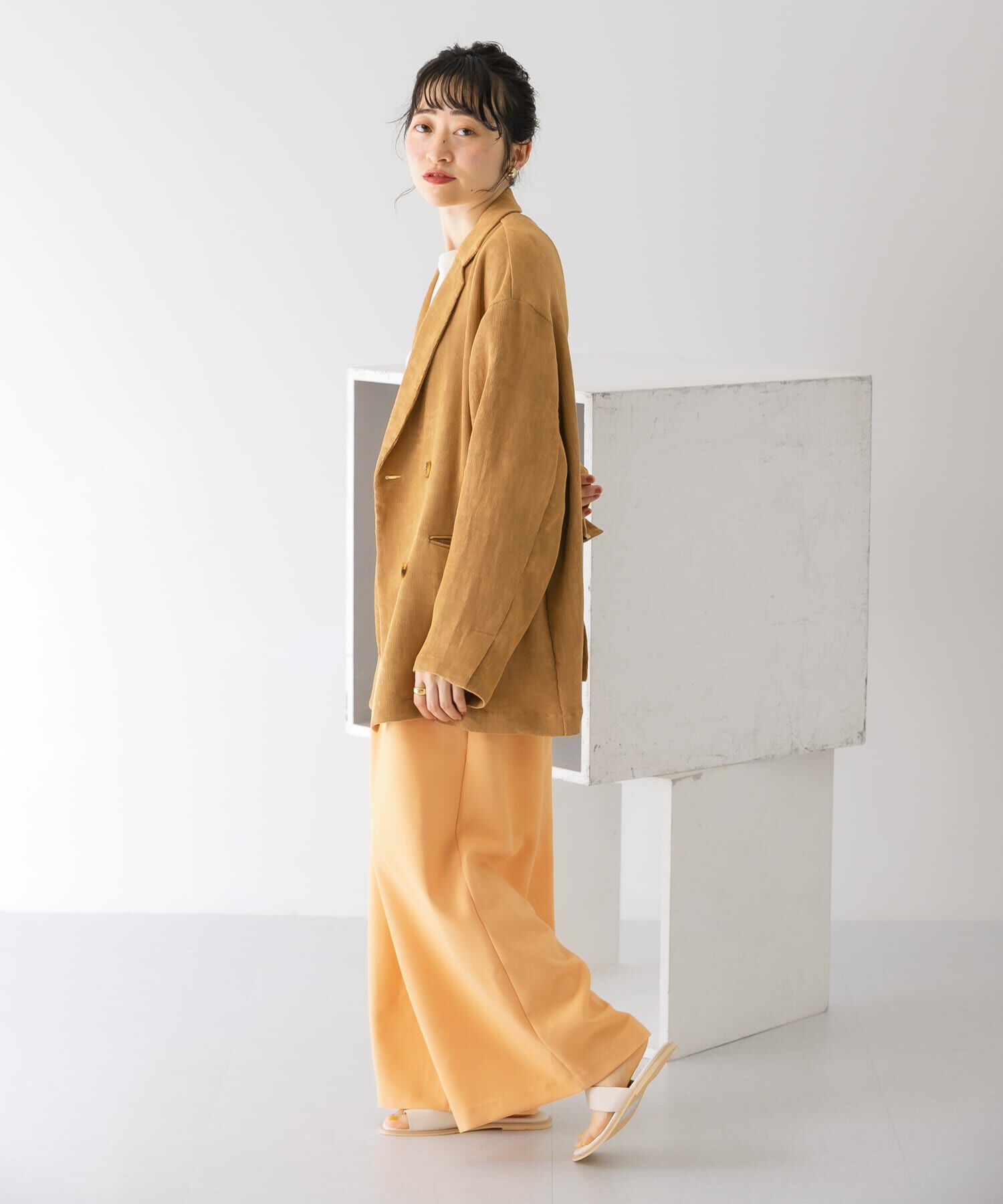 「ダブルタックワイドパンツ」|その他|