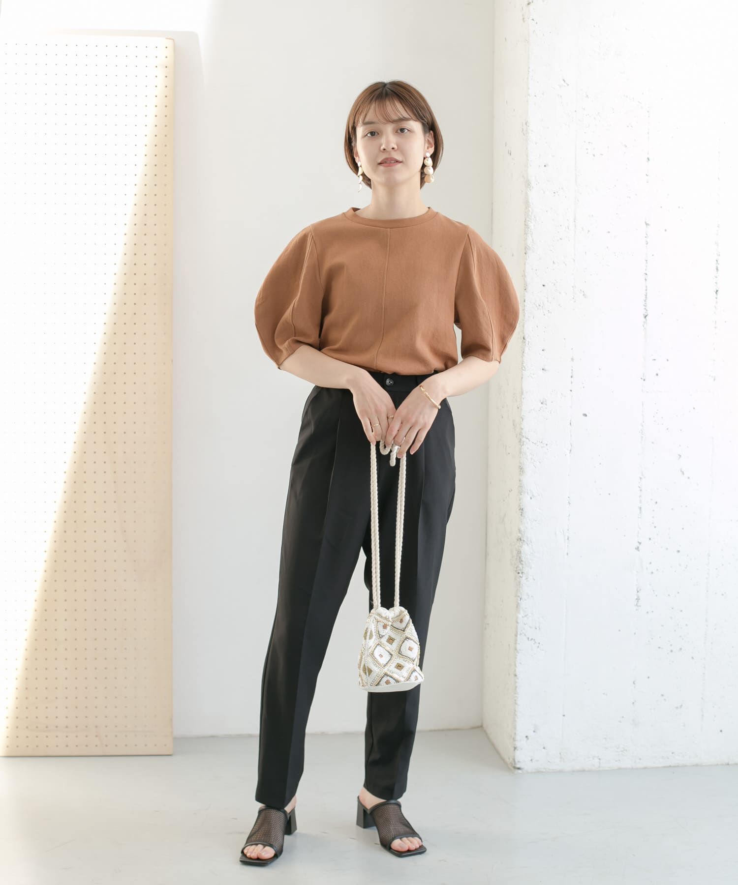  「illi　ワンタックスリムテーパードパンツ」|その他|