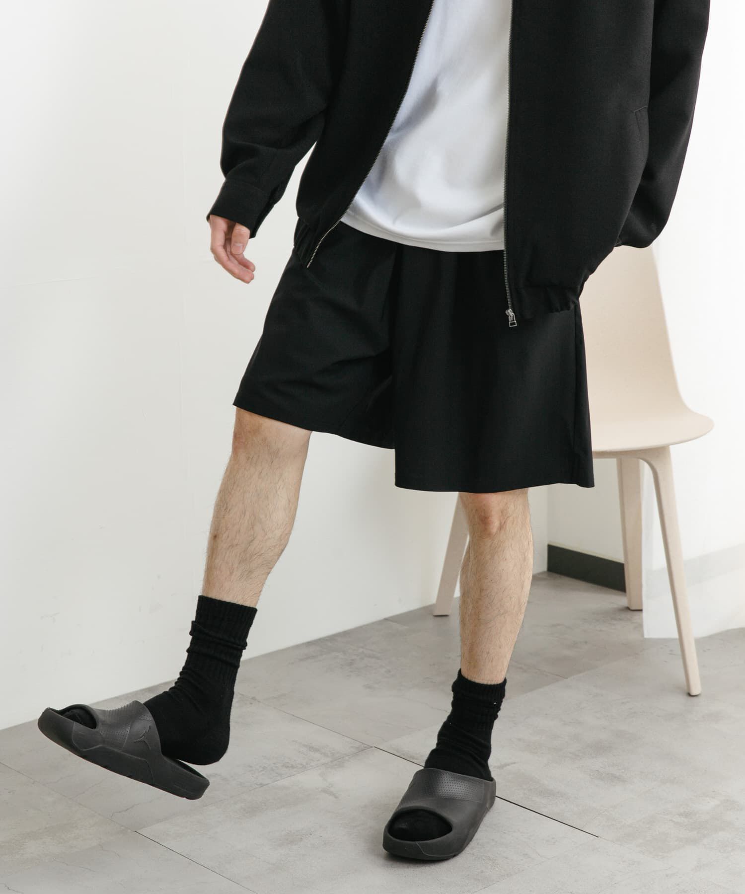 SENSE OF PLACE by URBAN RESEARCH「4WAYストレッチショートパンツ」|その他|ブラック