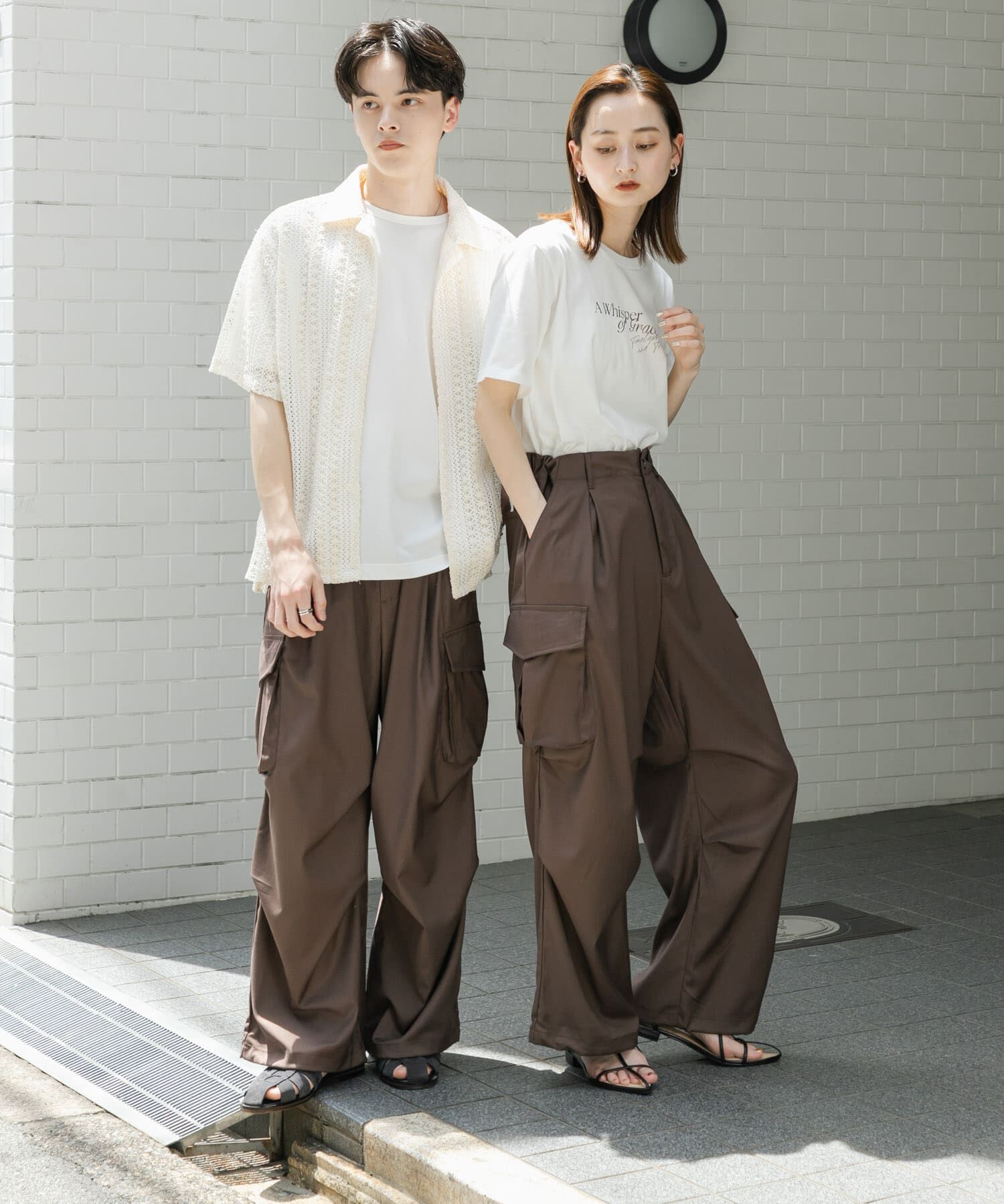 SENSE OF PLACE by URBAN RESEARCH「『ユニセックス』ワイドカーゴパンツ」|その他|