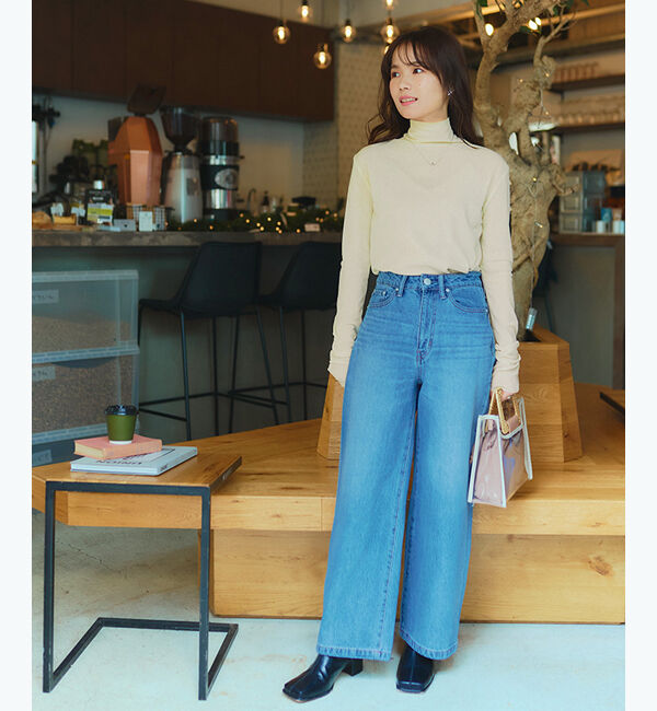 titivate「カットオフシアーハイネックカットソー」|Tシャツ・カットソー|