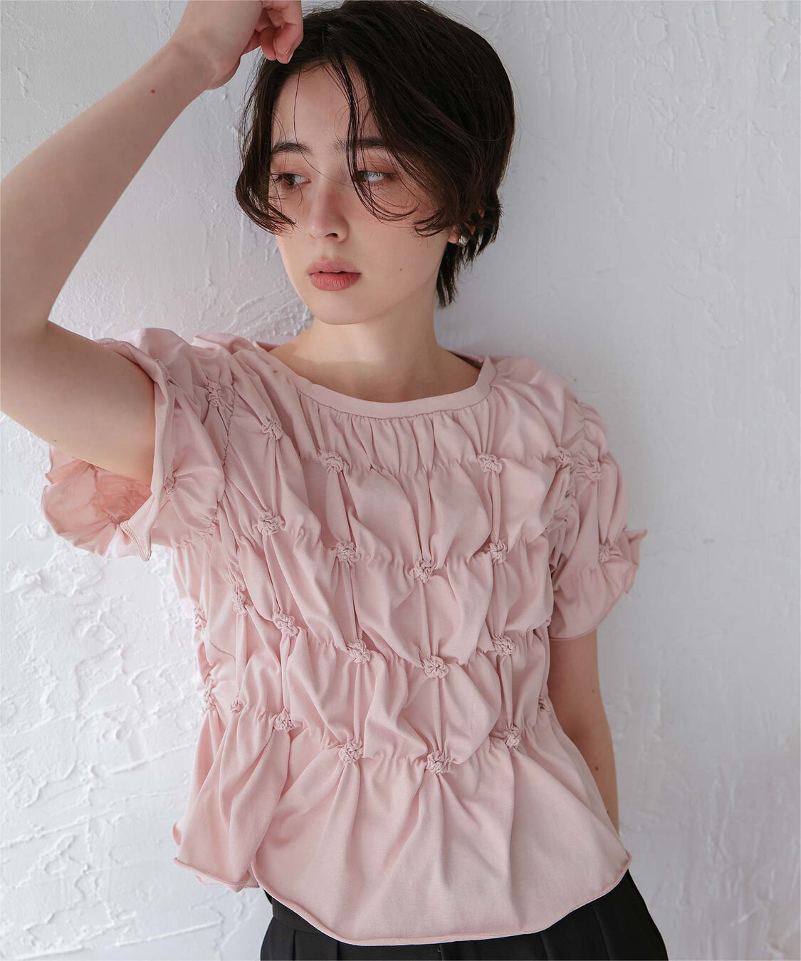 titivate「ポコポコシャーリング半袖Tシャツ」|Tシャツ・カットソー|