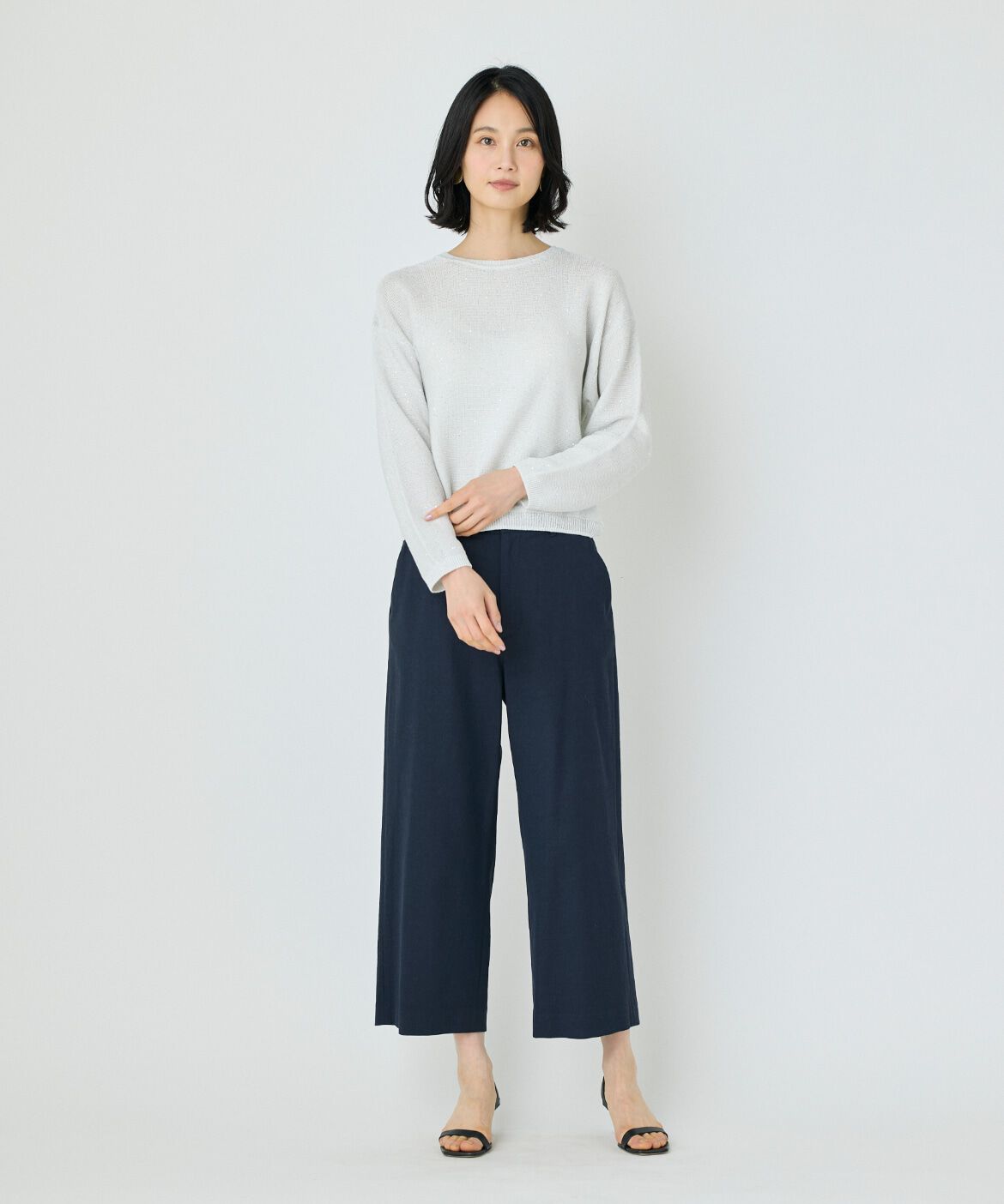7-IDconcept.「ワイドクロップトパンツ」|その他|