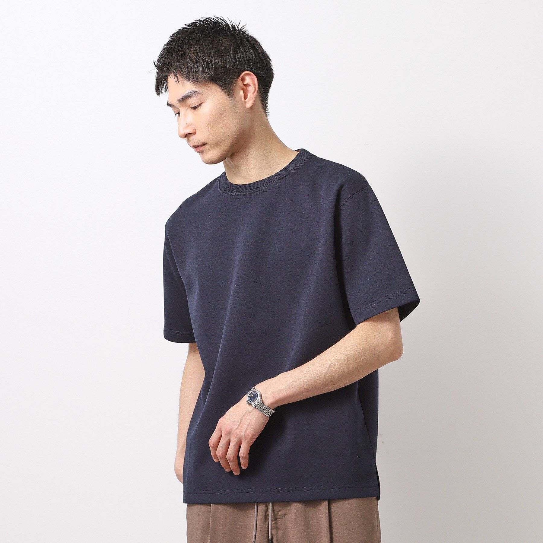 THE SHOP TK「ダブルフェイス半袖Tシャツ　洗濯機OK」|Tシャツ・カットソー|