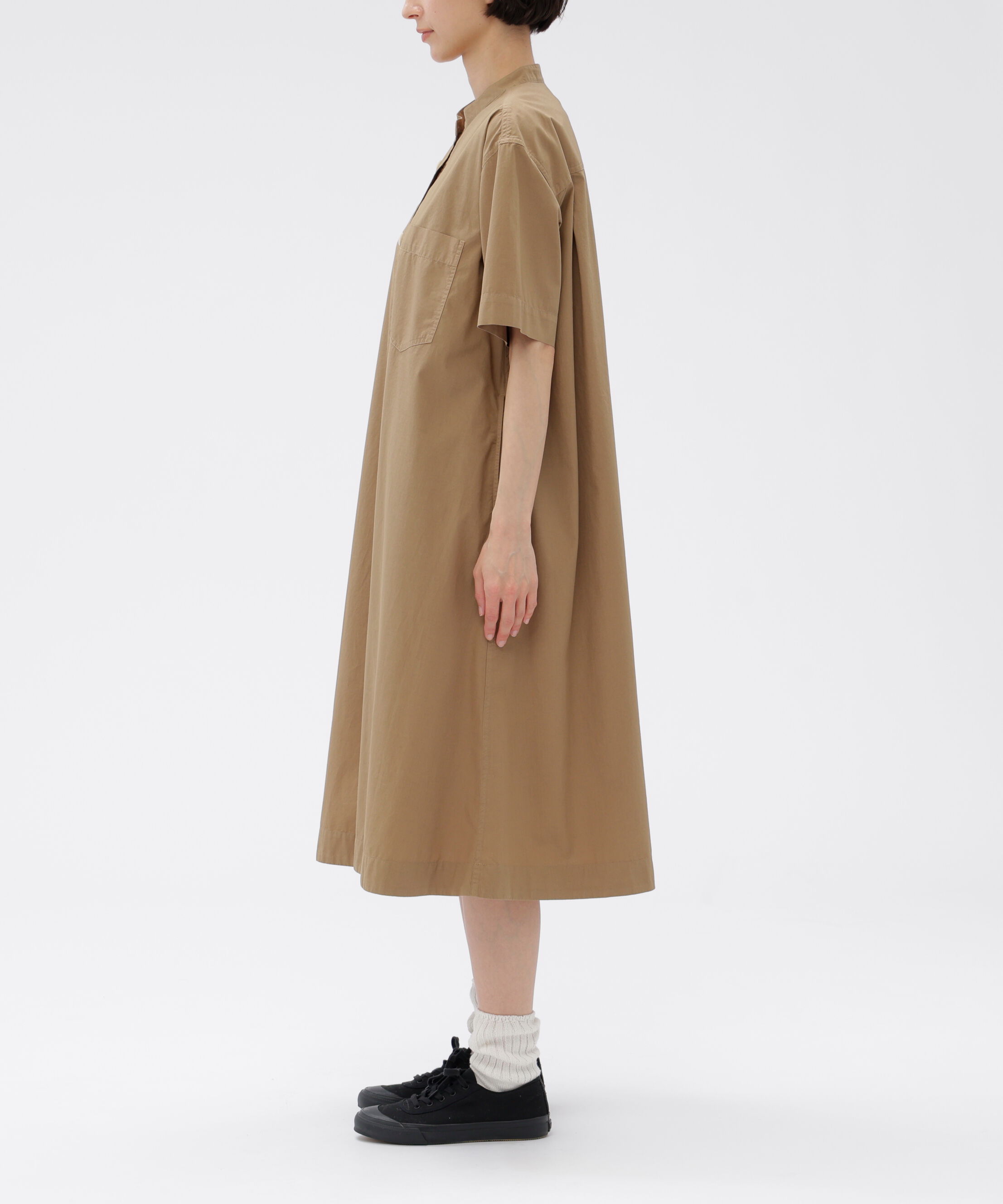 MHL.「GARMENT DYED COTTON POPLIN DRESS」|ワンピース|
