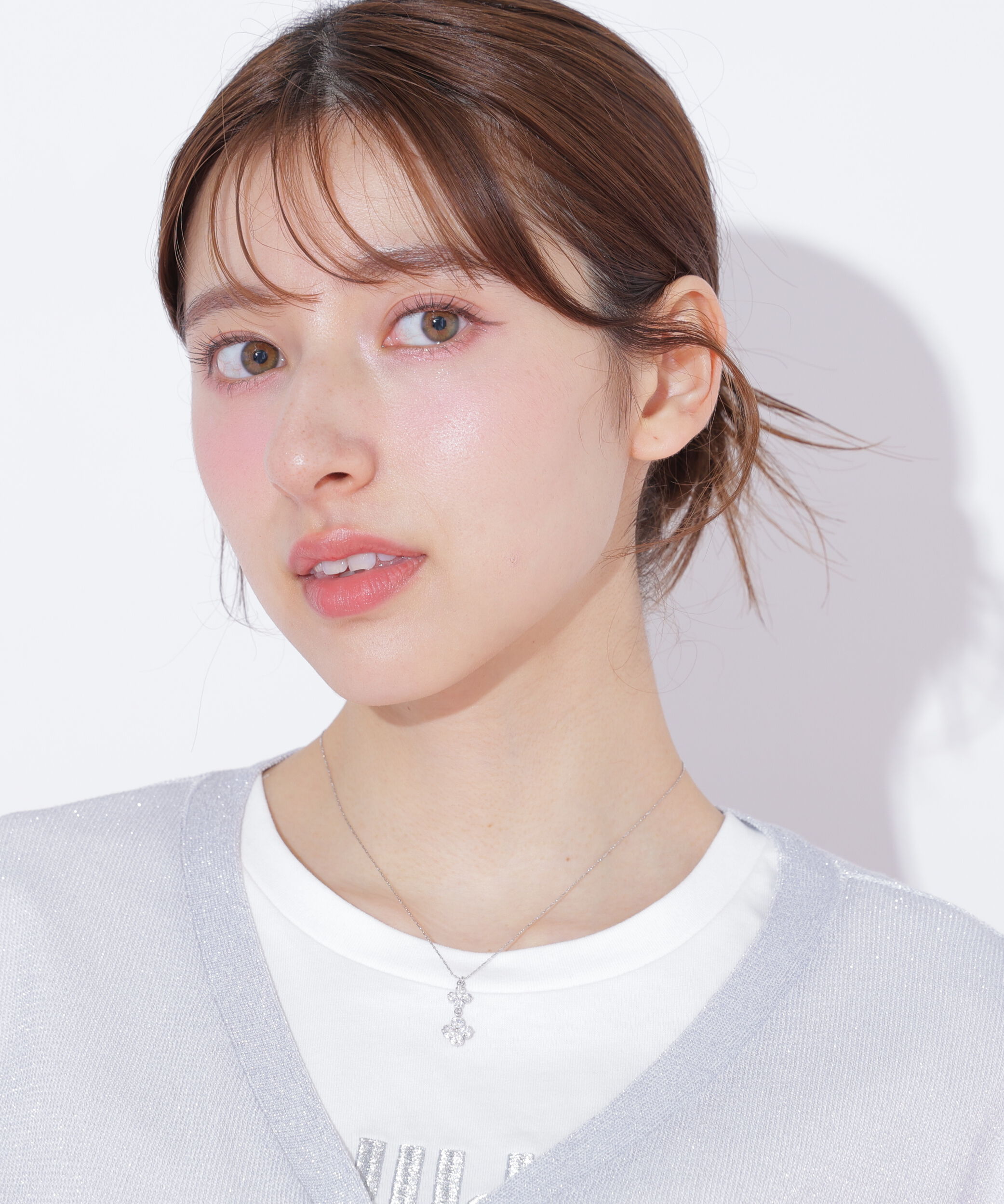  「Ｃｕｂｉｃダブルクローバーネックレス」|その他|