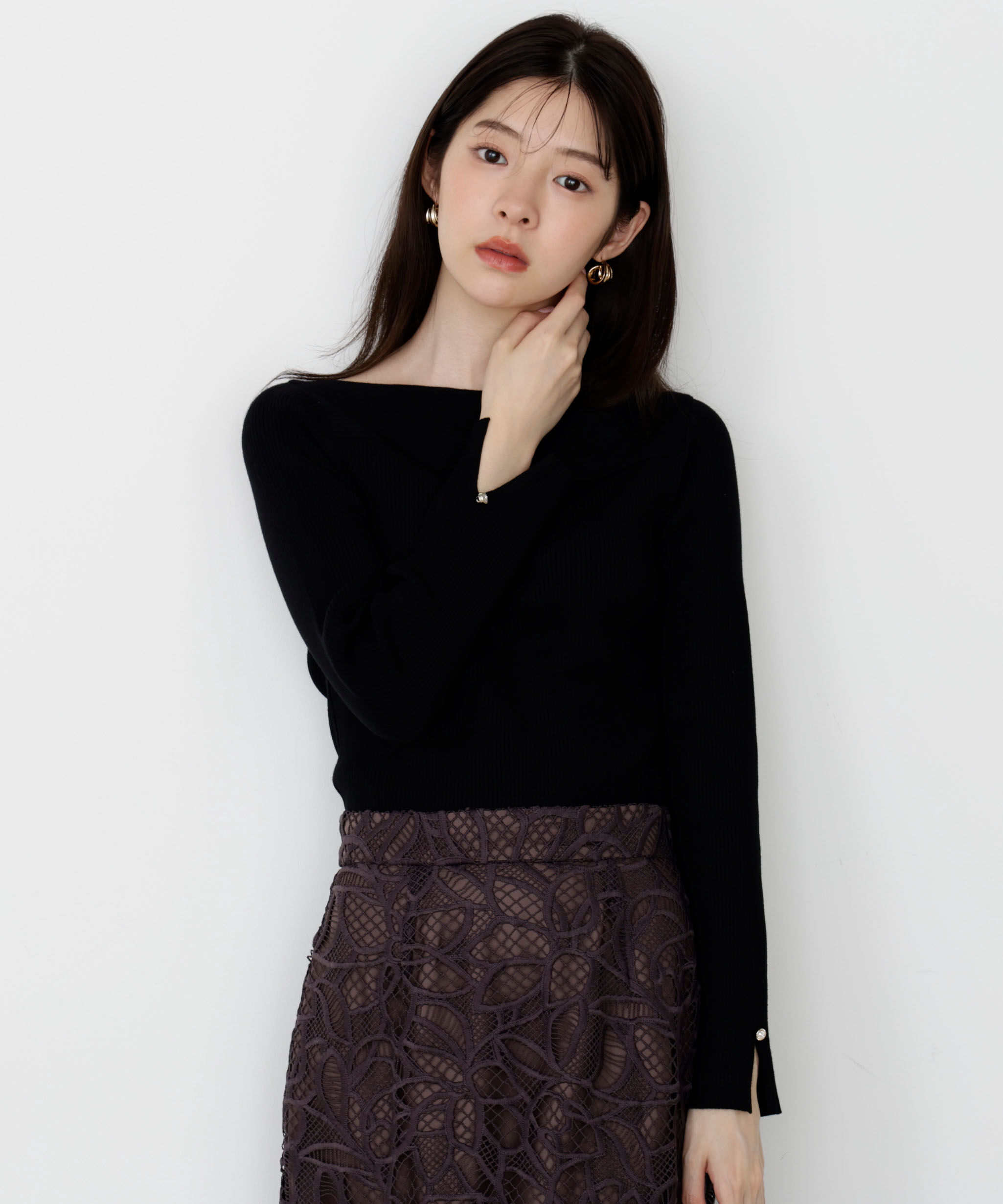 PROPORTION BODY DRESSING「＜ハンドウォッシャブル＞変わり編みリブニット 25AW」|ニット・セーター|