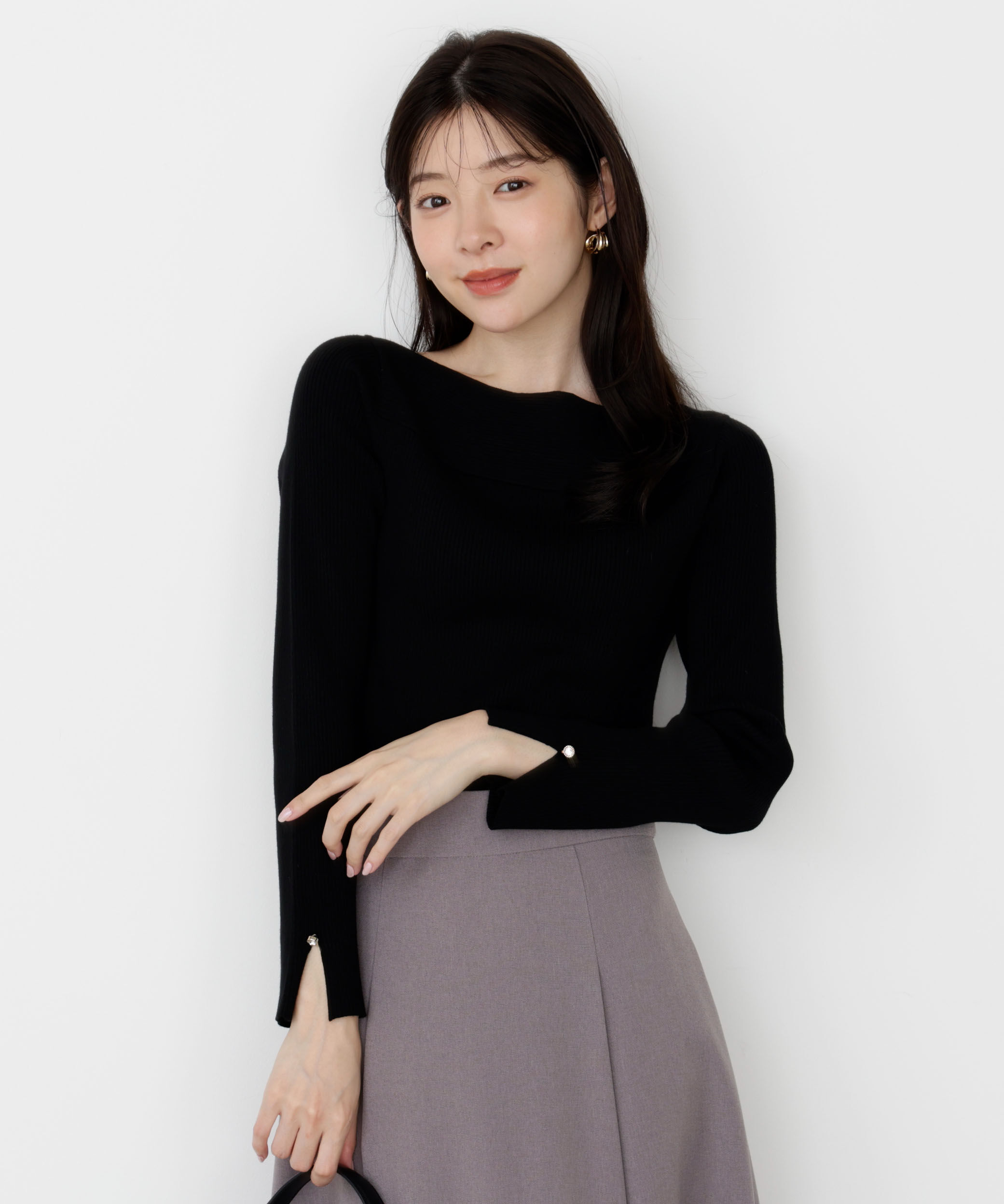 PROPORTION BODY DRESSING「＜ハンドウォッシャブル＞変わり編みリブニット 25AW」|ニット・セーター|