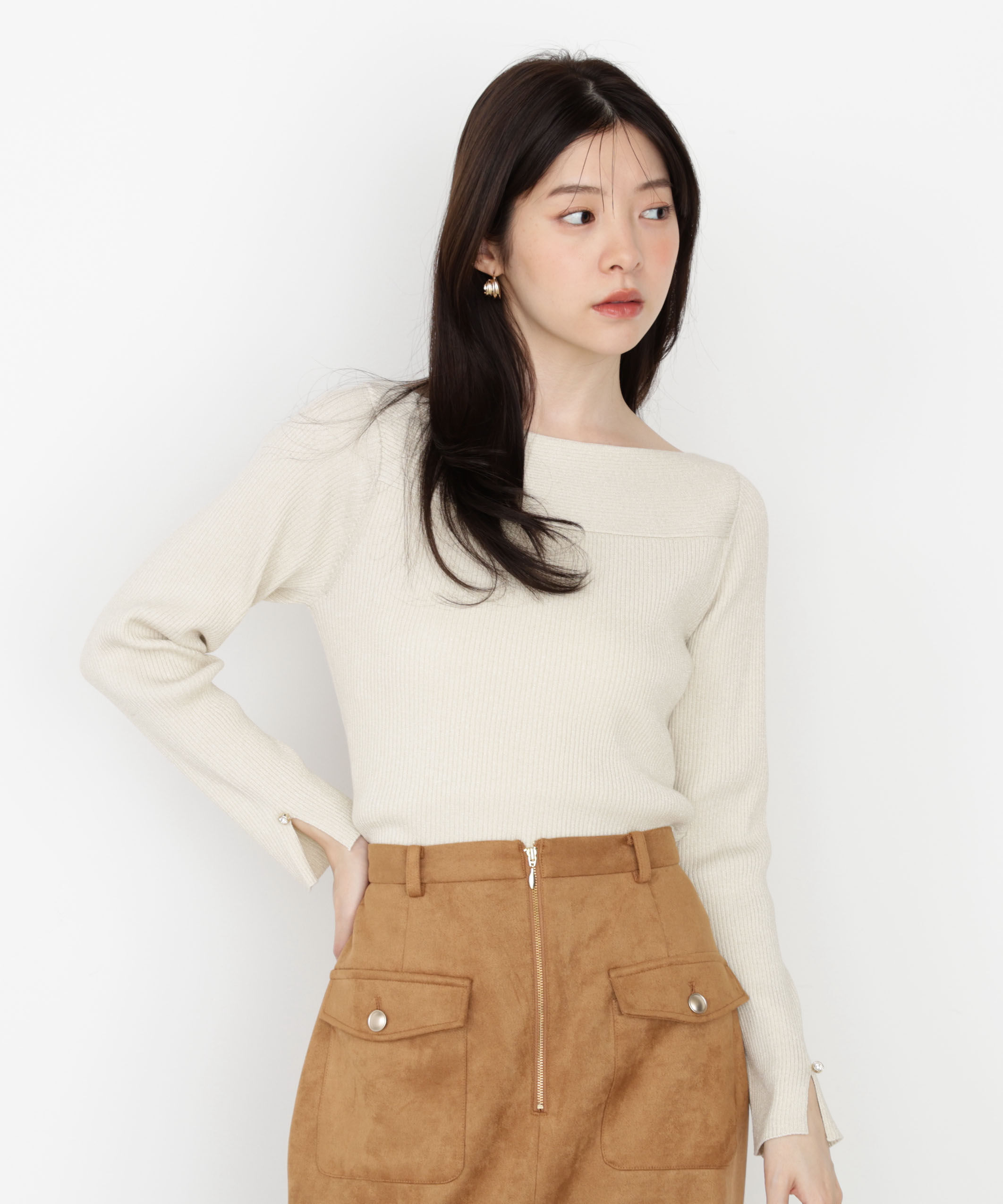 PROPORTION BODY DRESSING「＜ハンドウォッシャブル＞変わり編みリブニット 25AW」|ニット・セーター|