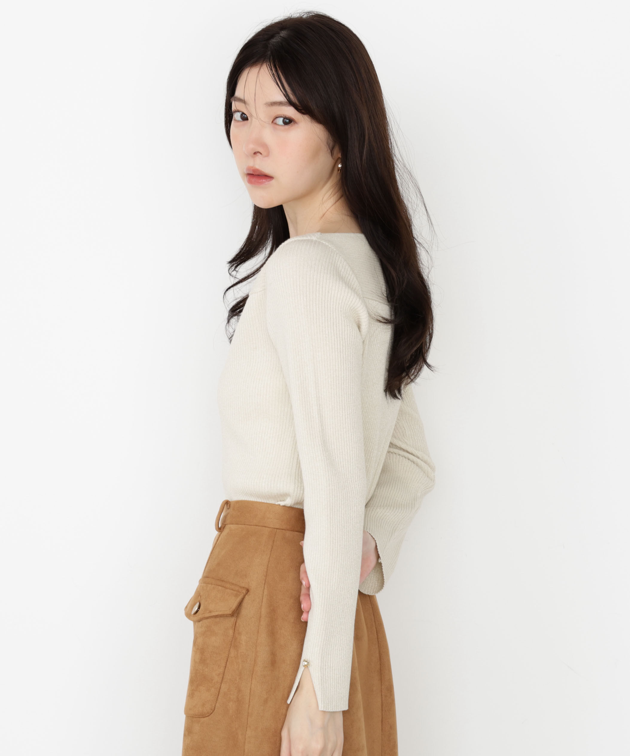 PROPORTION BODY DRESSING「＜ハンドウォッシャブル＞変わり編みリブニット 25AW」|ニット・セーター|