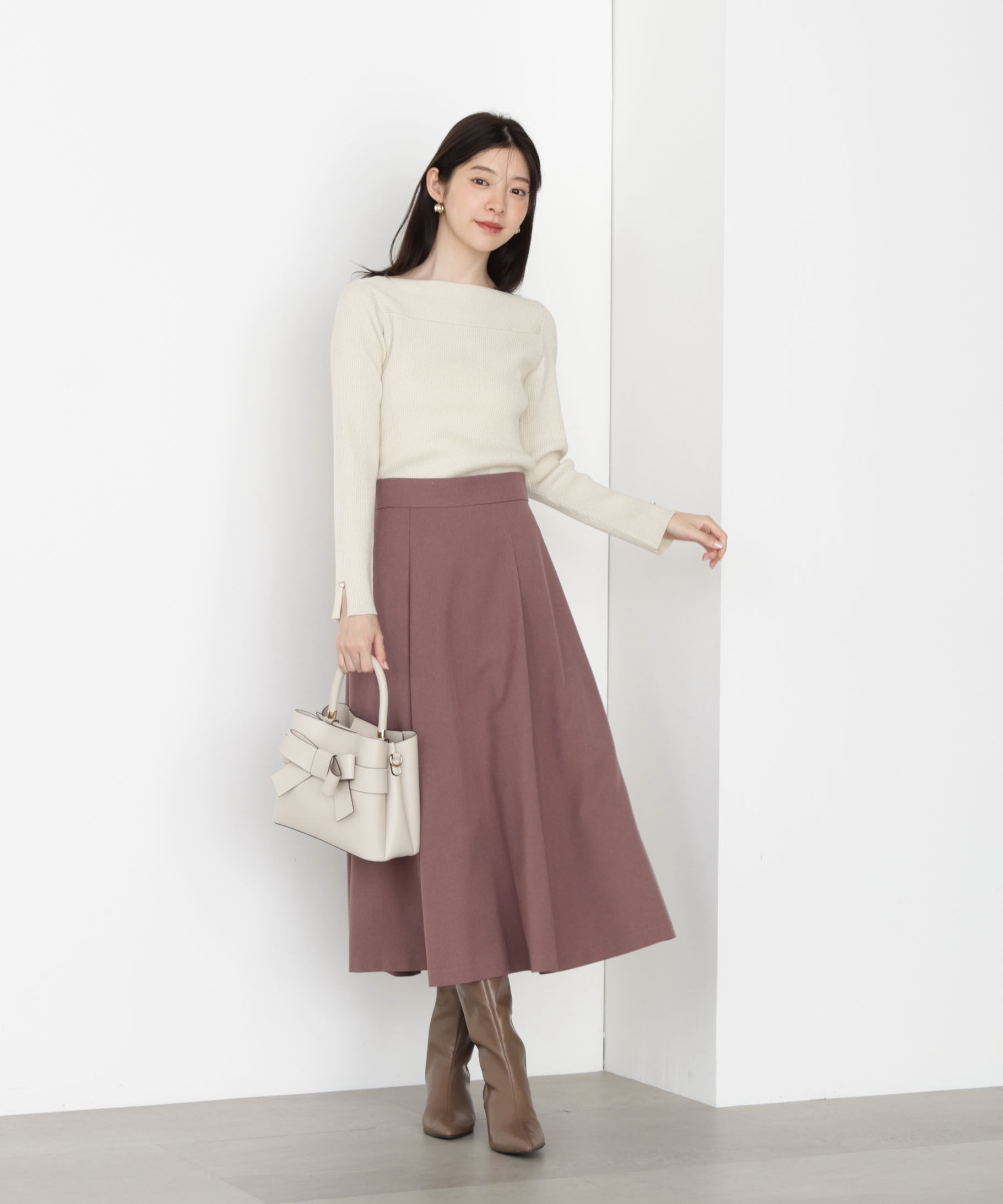 PROPORTION BODY DRESSING「＜ハンドウォッシャブル＞変わり編みリブニット 25AW」|ニット・セーター|