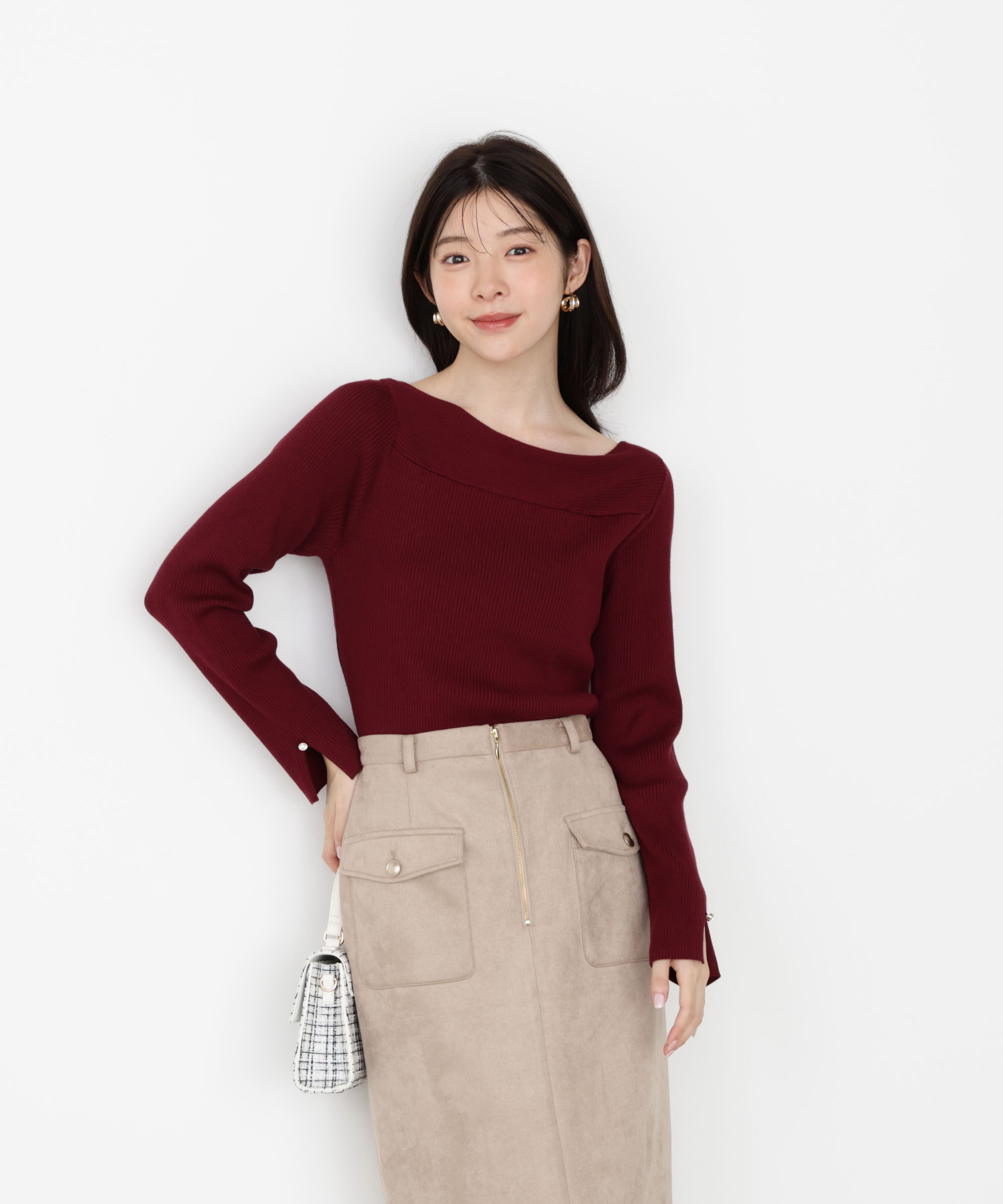 PROPORTION BODY DRESSING「＜ハンドウォッシャブル＞変わり編みリブニット 25AW」|ニット・セーター|