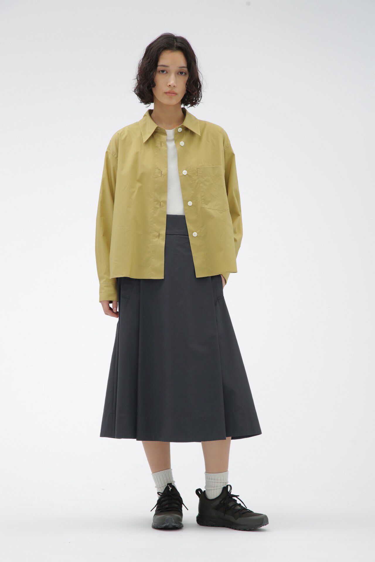  「HIGHDENSE COTTON SILK」|スカート|SLATE7