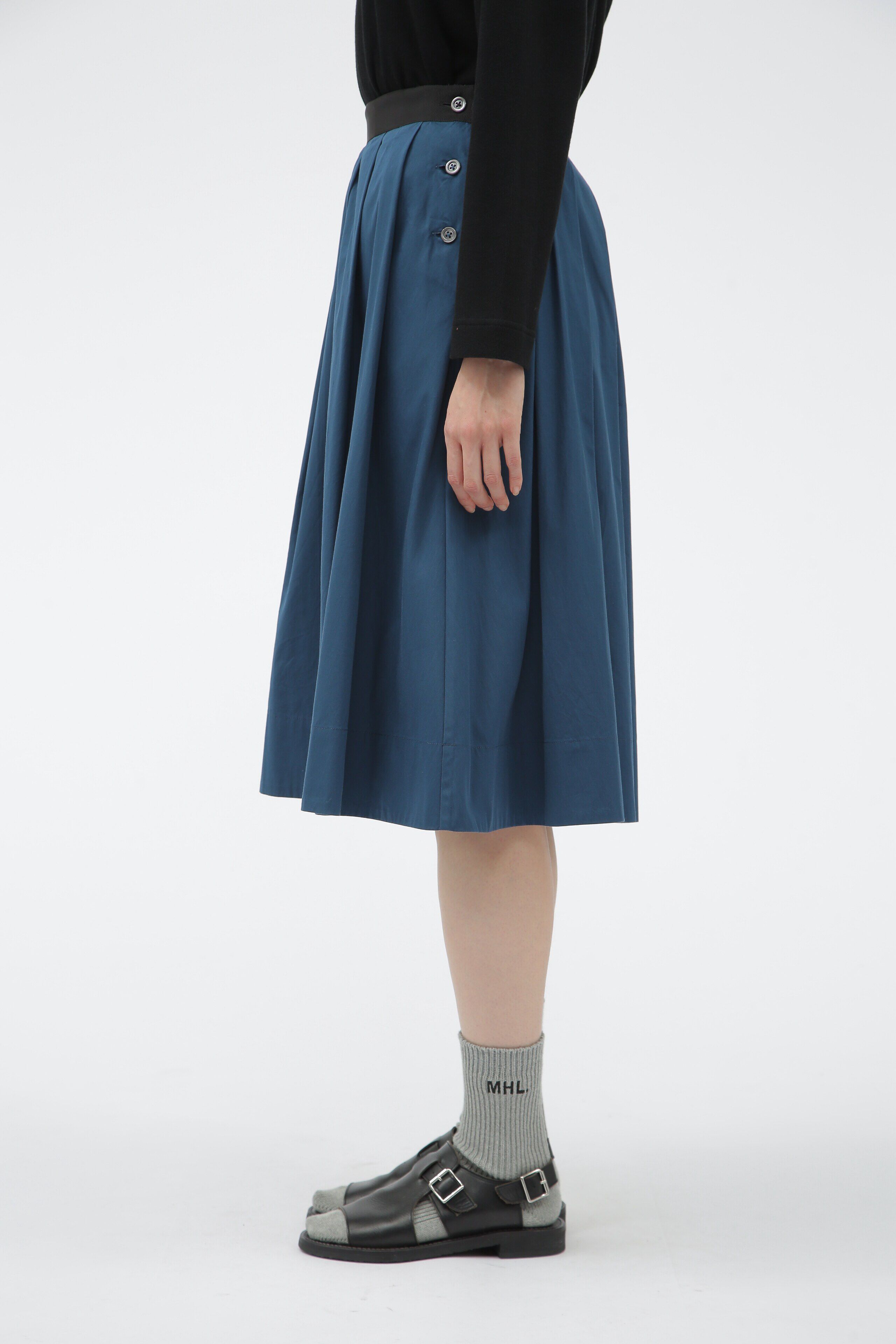  「COTTON SILK PLAINWEAVE」|スカート|