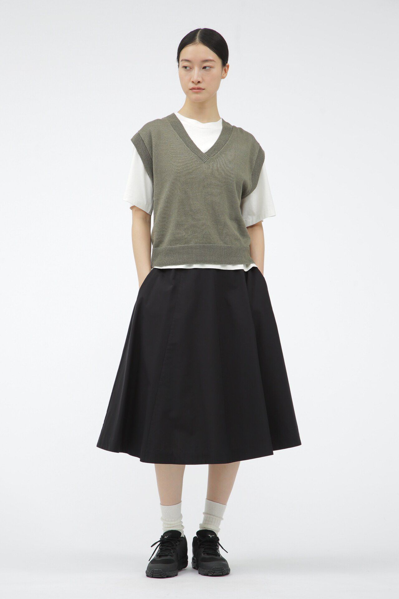  「SOFT COMPACT COTTON」|スカート|