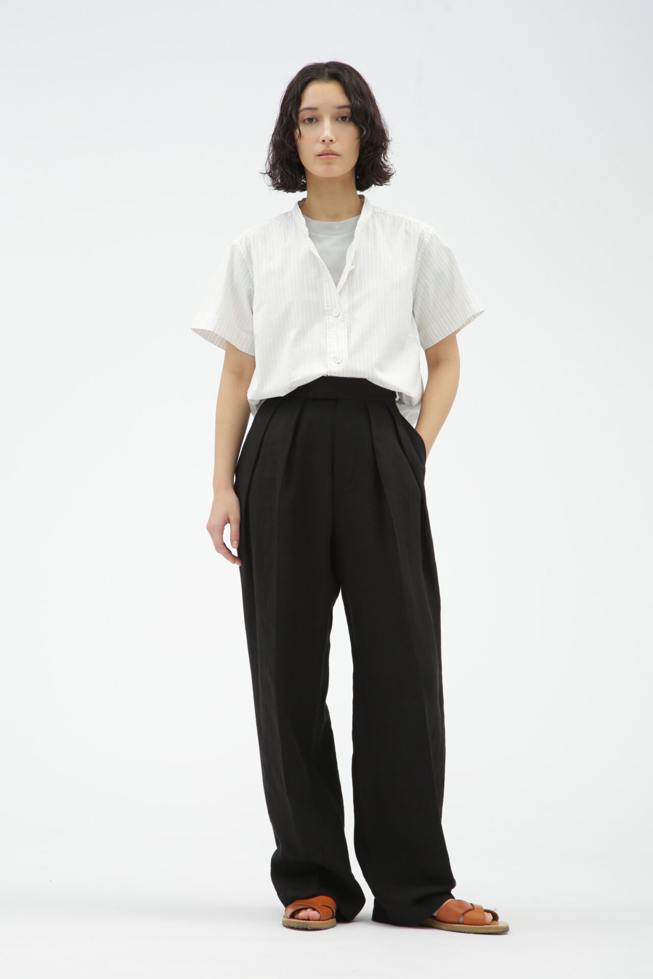  「COMPACT LINEN TROUSERS」|その他|
