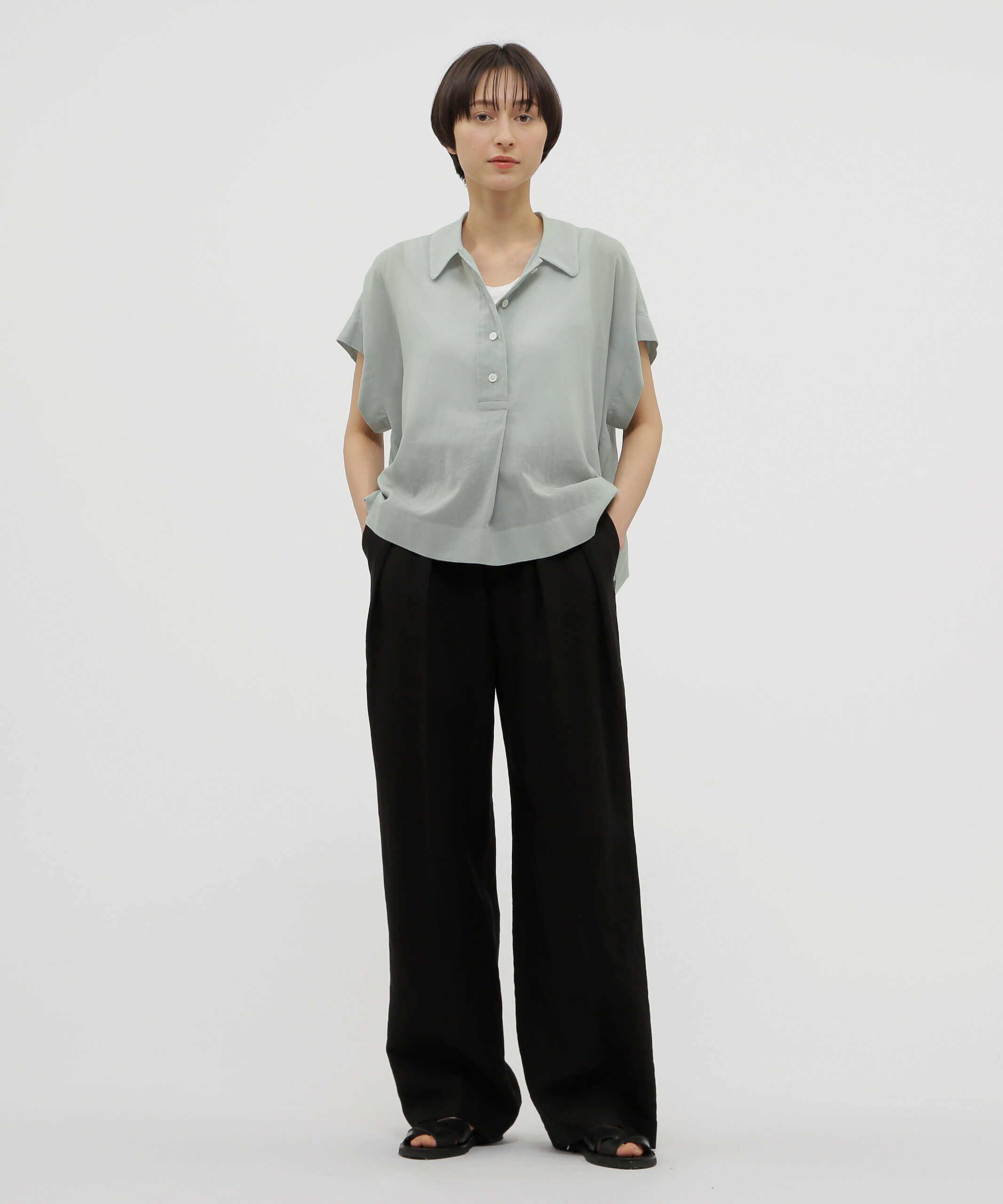  「COMPACT LINEN TROUSERS」|その他|