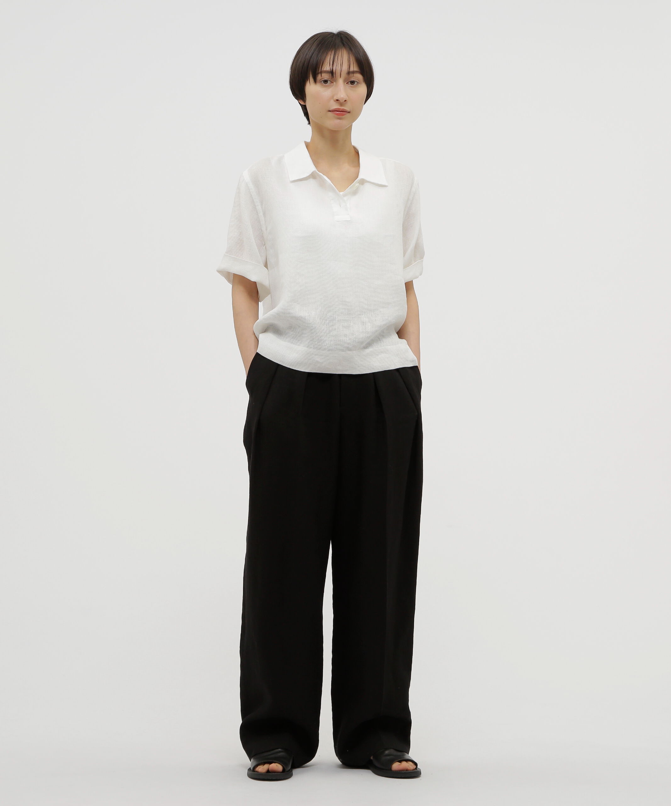  「COMPACT LINEN TROUSERS」|その他|
