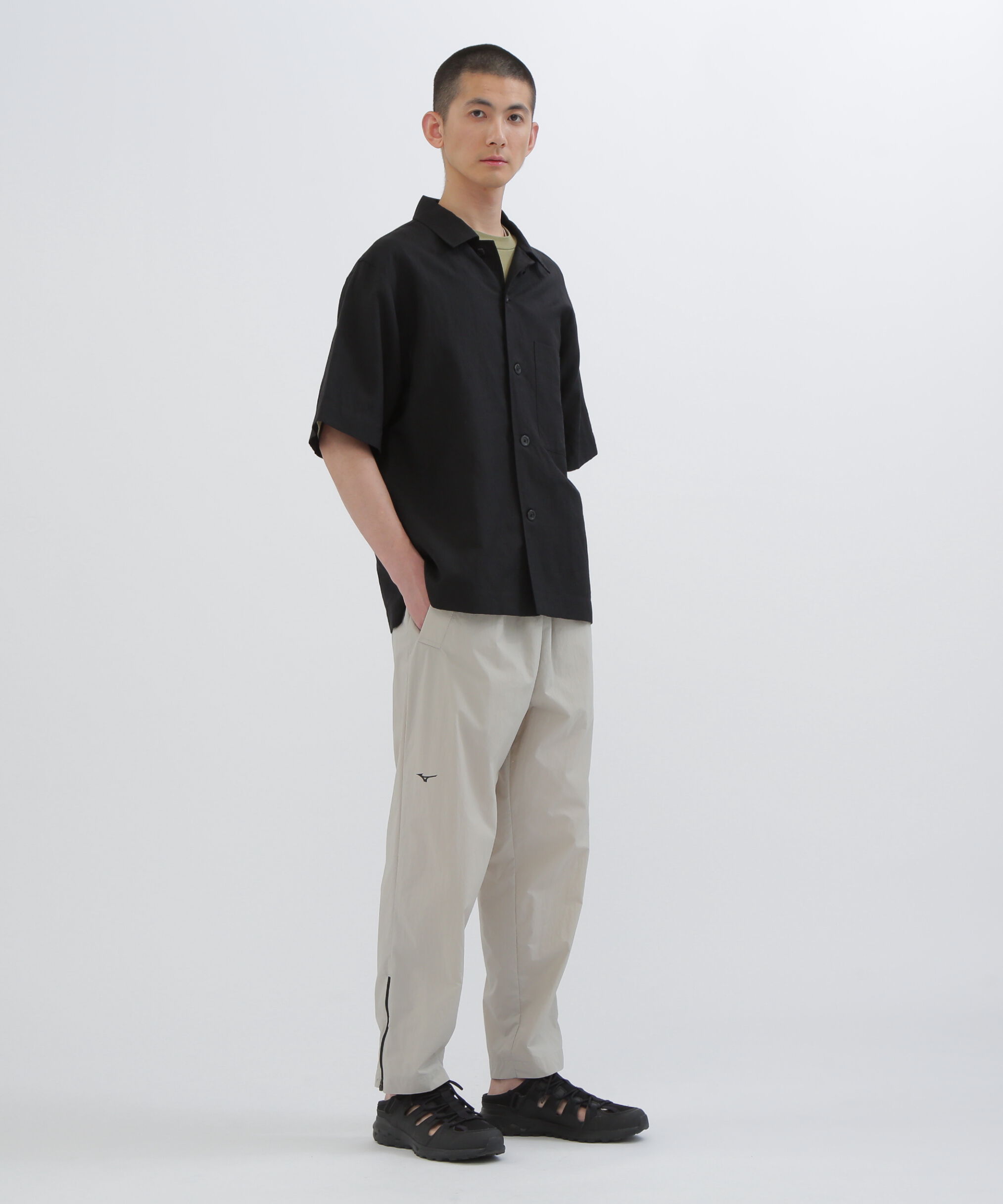 MARGARET HOWELL「DRY WOOL LINEN PLAINWEAVE SHIRT」|シャツ・ブラウス|