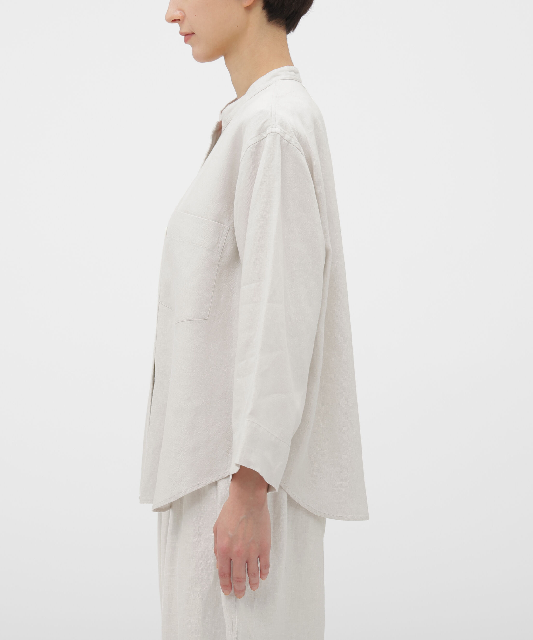 MARGARET HOWELL HOUSEHOLDGOODS「BRUSHED LINEN TWILL SHIRT」|シャツ・ブラウス|