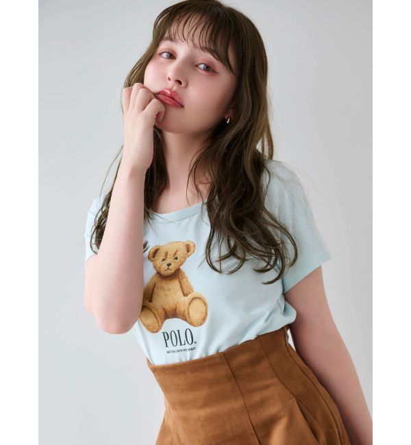 dazzlin「【POLO BCSコラボ/再生産】ベアモチーフコンパクトTシャツ」|Tシャツ・カットソー|ブルー