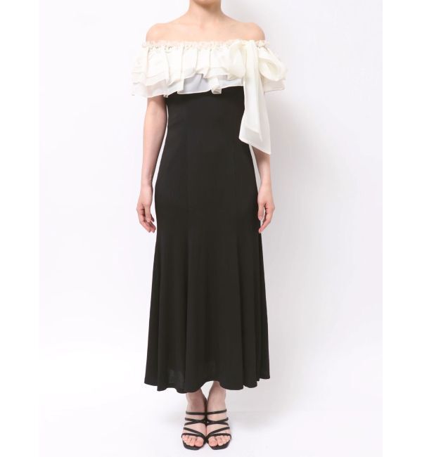 dazzlin「ショルダーリボンフリルカットワンピース」|ワンピース|
