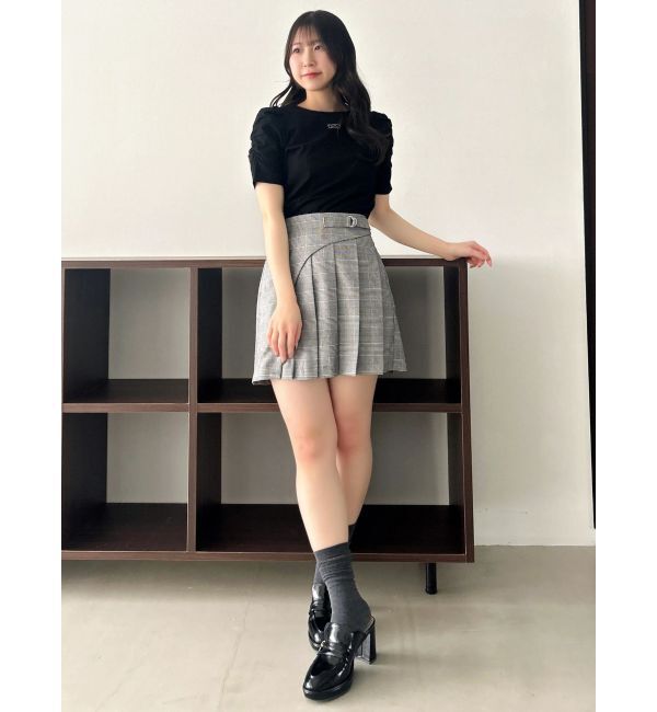 dazzlin「【WEB限定】リボンストーンプチTシャツ」|Tシャツ・カットソー|
