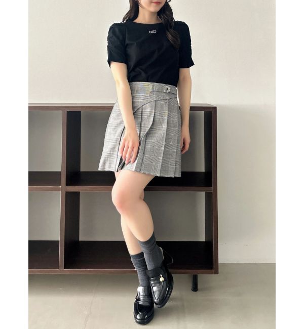 dazzlin「【WEB限定】リボンストーンプチTシャツ」|Tシャツ・カットソー|