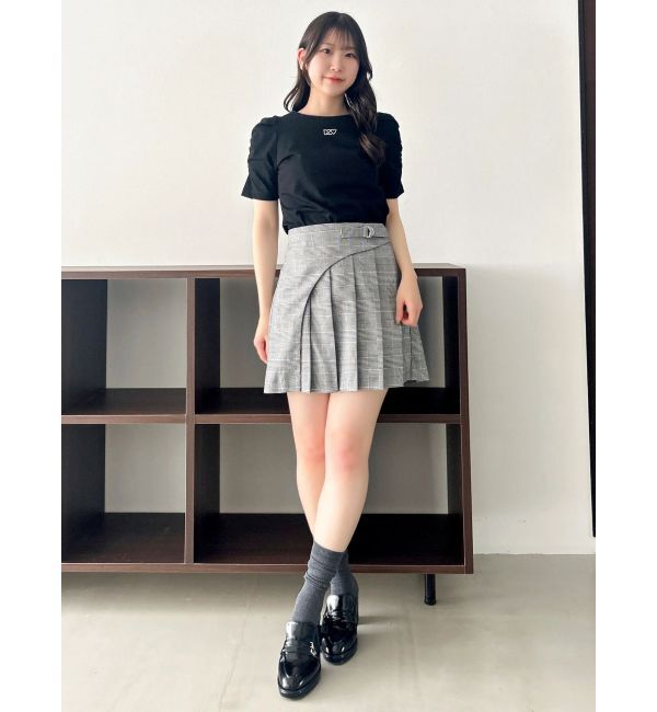 dazzlin「【WEB限定】リボンストーンプチTシャツ」|Tシャツ・カットソー|
