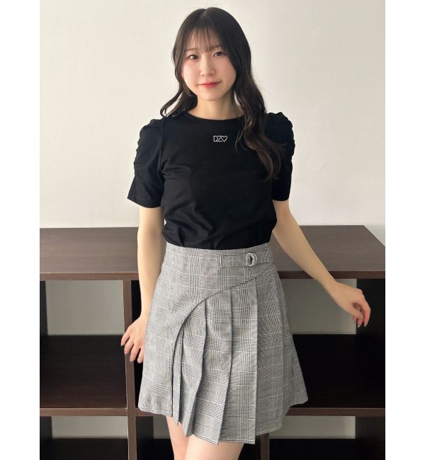 dazzlin「【WEB限定】リボンストーンプチTシャツ」|Tシャツ・カットソー|