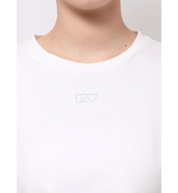 dazzlin「【WEB限定】リボンストーンプチTシャツ」|Tシャツ・カットソー|