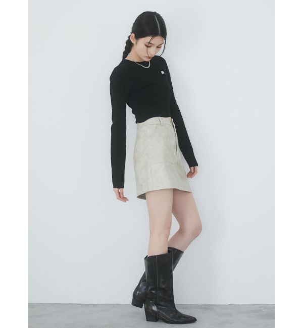 MURUA「ロゴプレートベーシックニット」|ニット・セーター|