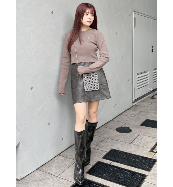 MURUA「ロゴプレートベーシックニット」|ニット・セーター|