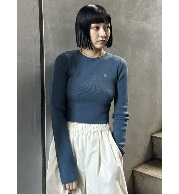 MURUA「ロゴプレートベーシックニット」|ニット・セーター|