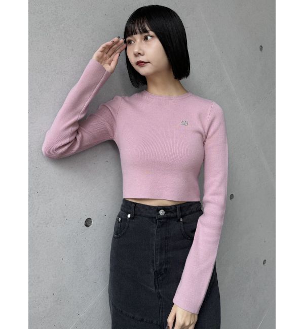 MURUA「ロゴプレートベーシックニット」|ニット・セーター|