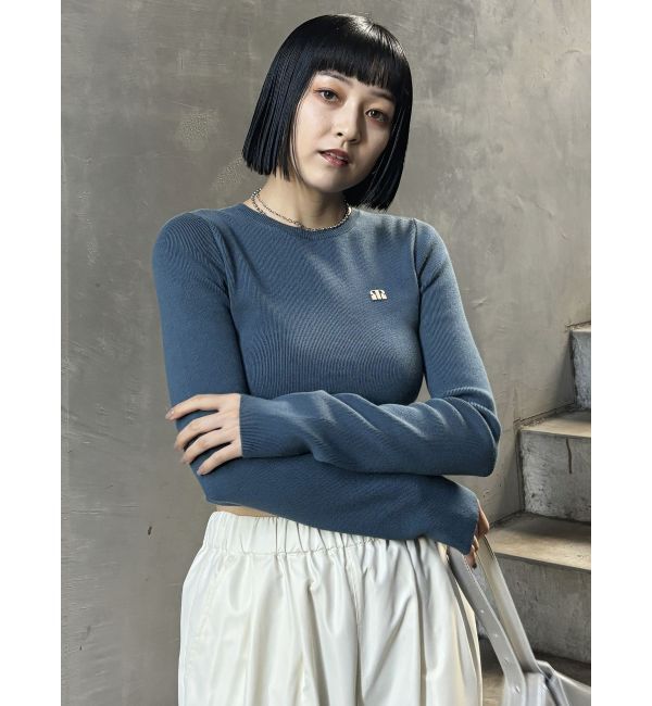 MURUA「ロゴプレートベーシックニット」|ニット・セーター|