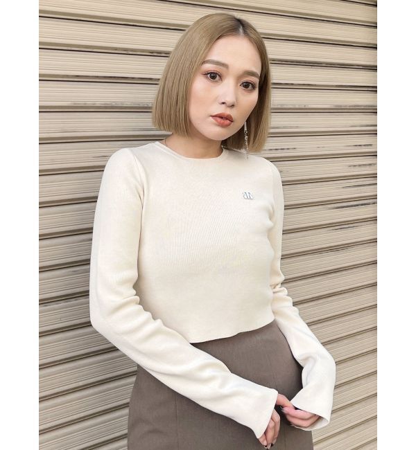 MURUA「ロゴプレートベーシックニット」|ニット・セーター|