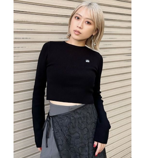 MURUA「ロゴプレートベーシックニット」|ニット・セーター|