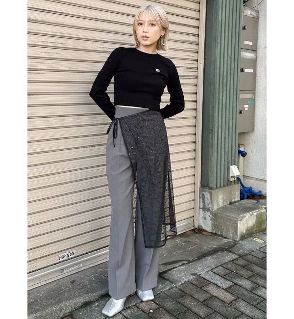 MURUA「ロゴプレートベーシックニット」|ニット・セーター|