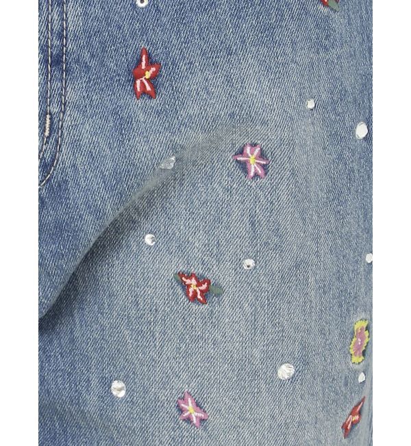 EVRIS「embroidery shineeデニムパンツ」|デニム|