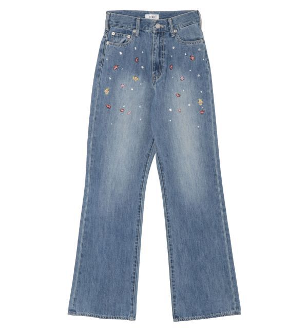 EVRIS「embroidery shineeデニムパンツ」|デニム|